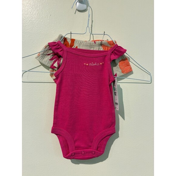 NWT Carter's Pink Aloha Outfit - Newborn (NB) - Picture 1 of 4
